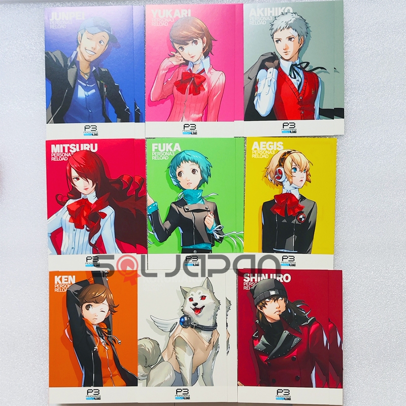 Persona 3 Reload P3R Animate Fair Postcard Yukari Junpei Mitsuru Akihiko Fuuka Aigis Koromaru Ken Sh