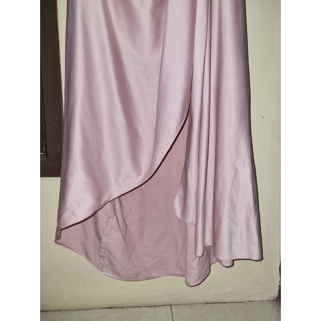 dress pink satin