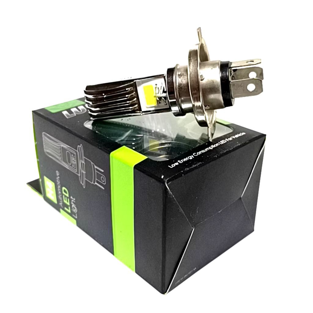 Lampu LED Depan Luminos AC DC H4 motor vixion