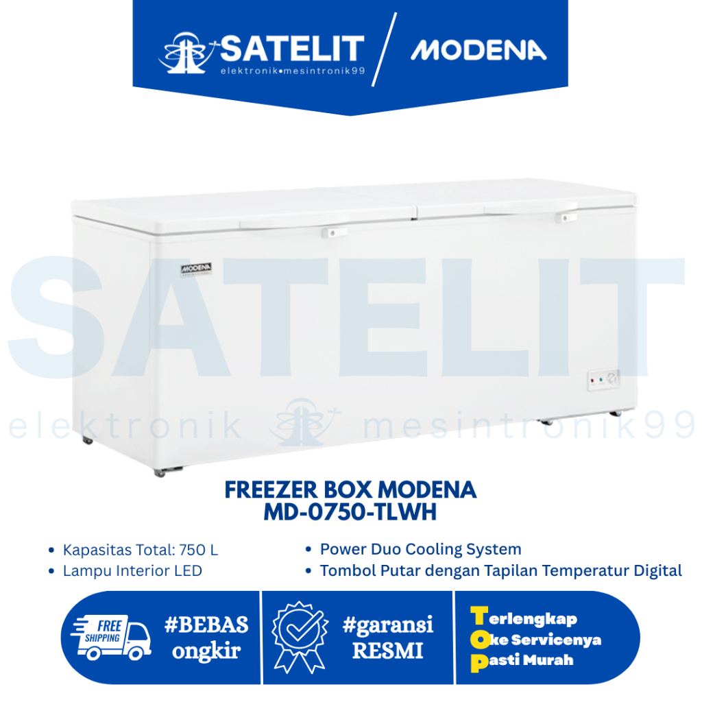 FREEZER BOX MODENA MD-0750-TLWH