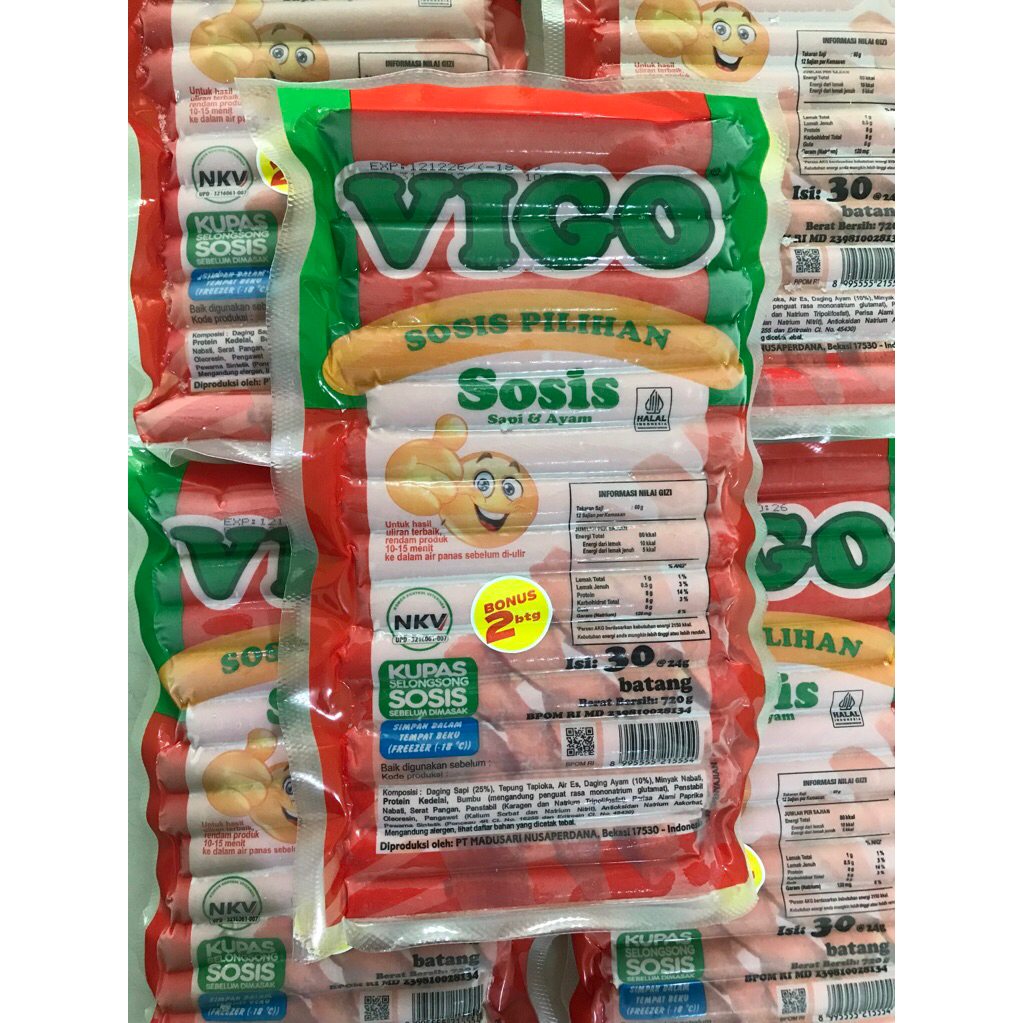 VIGO SOSIS MERAH 30PCS 720gr