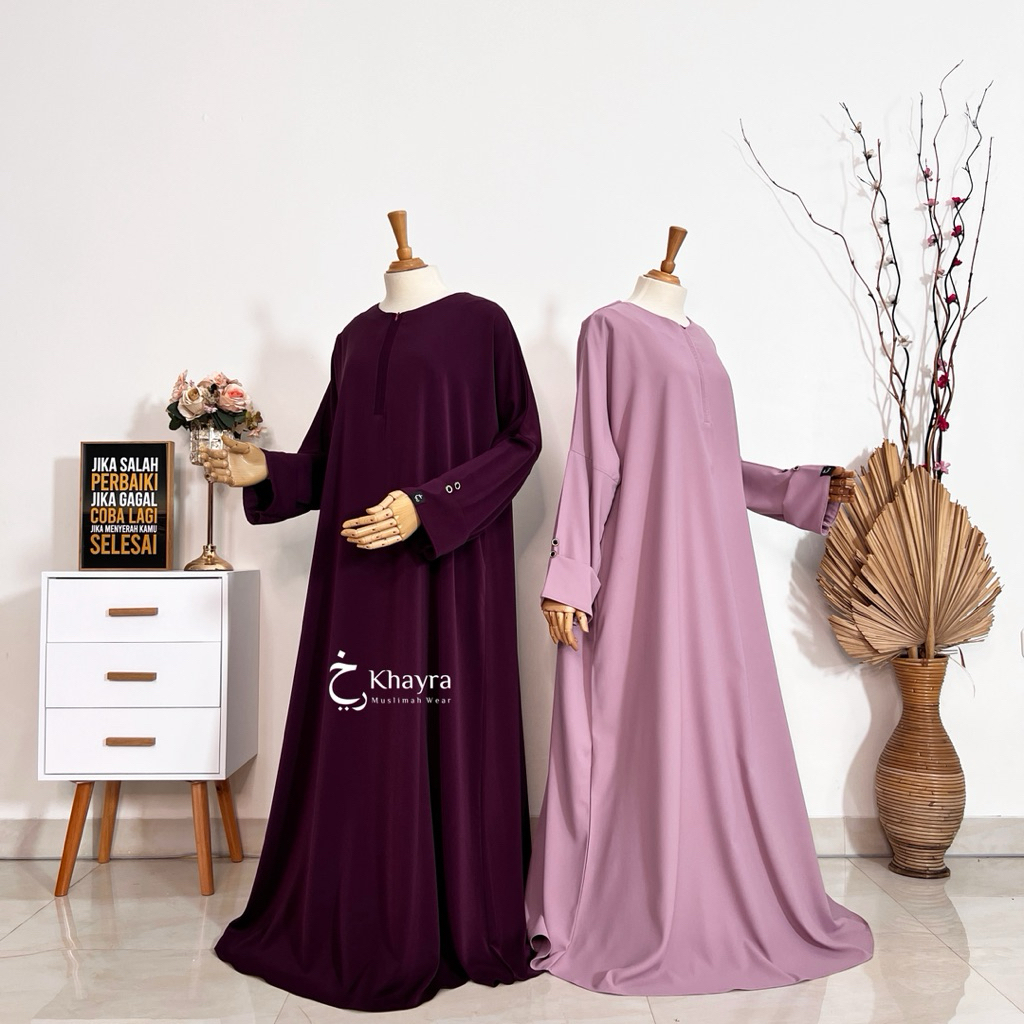 Khayra Muslimah – Abaya Syifa Marbella Anti UV | Abaya Exclusive Haji & Umroh