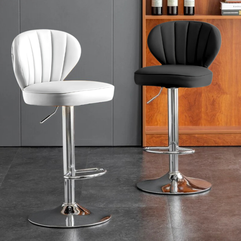 Kursi Bar Hidrolik Kursi Cafe Minimalis Busa Tebal Premium Bahan Kulit Sintesis Max 100 Kg