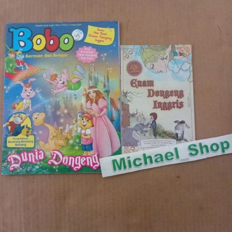 SET Buku Anak : Majalah Bobo edisi 48 , Tahun XXXVI , 5 Maret 2009 Dunia Dongeng , Lengkap Bonus Min