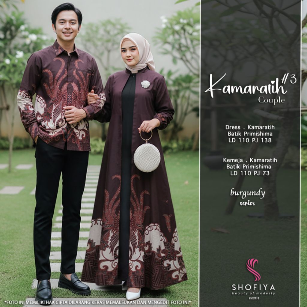 [NEW] SETELAN PRIA & WANITA KAMARATIH COUPLE BY SHOFIYA // FASHION MUSLIM WANITA // FUJI BY FOYOU
