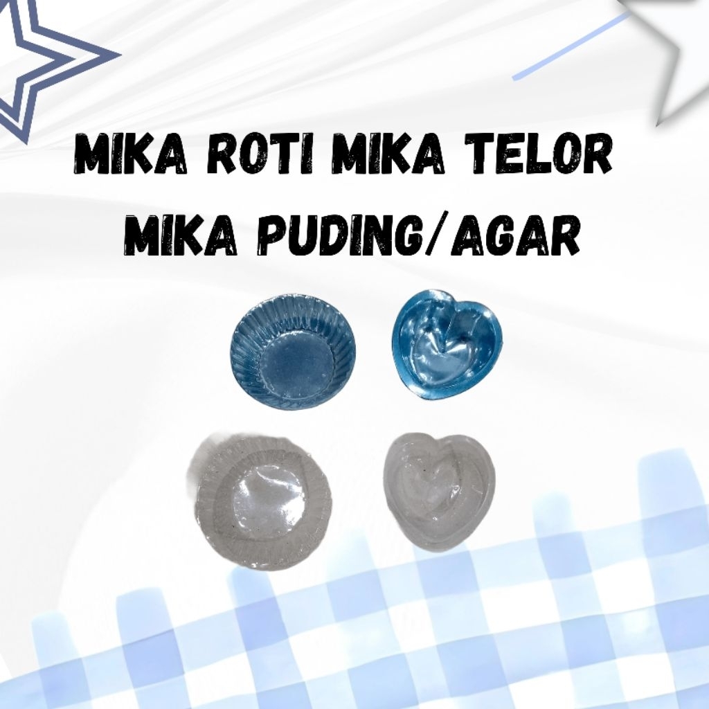 100 pcs mika cup agar agar /mika puding telor / mika saus mika telor ceplok / cup puding belimbing