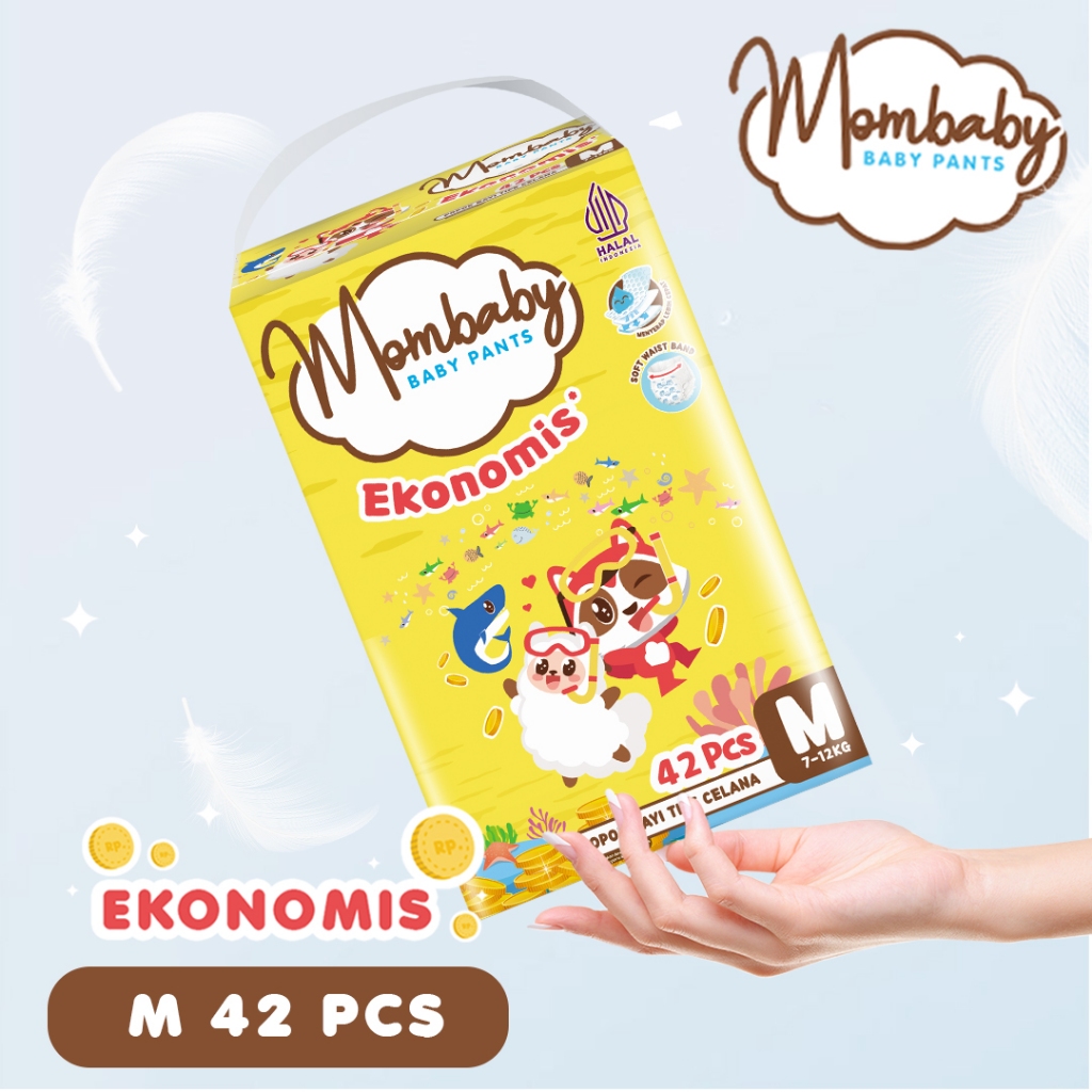 Mombaby Pants Ekonomis Mega Pack -  M 42 Pcs