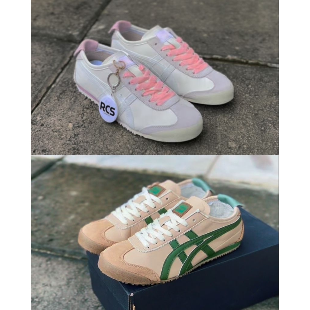 (RCSSBY) Sepatu Sneakers Wanita Ontsuka Mexico 66 Breeze Pink