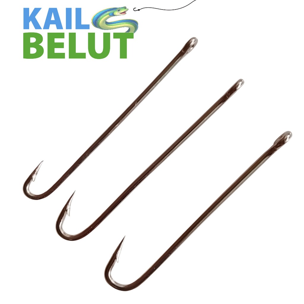 Mata Kail Urek Belut Stainless 38mm Tajam Anti Karat Kuat Alat Pancing Belut Sawah Siap Pakai