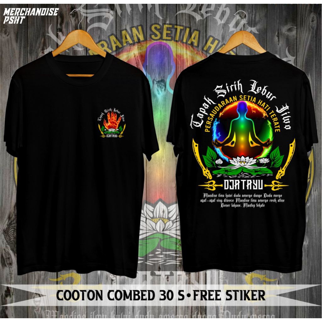 KAOS PERNAFASAN PSHT KAOS TAPAK SIRIH LEBUR JIWO DJATAYU MEDITASI TUJUH CAKRA KAOS OBLONG PRIA WANIT