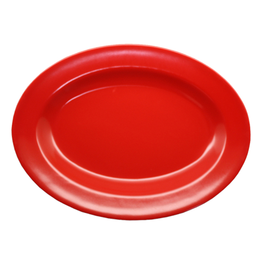 Donyku piring merah PR-1606 / piring makan plastik merah / piring plastik bulat / piring makan bulat