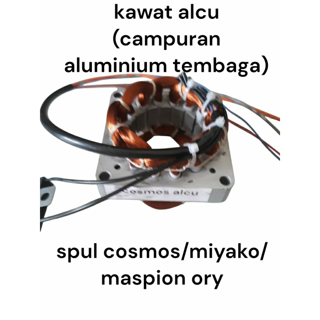 spul oengganti mesin dinamo  kipas angin  cosmos miyako masoion 16 inc