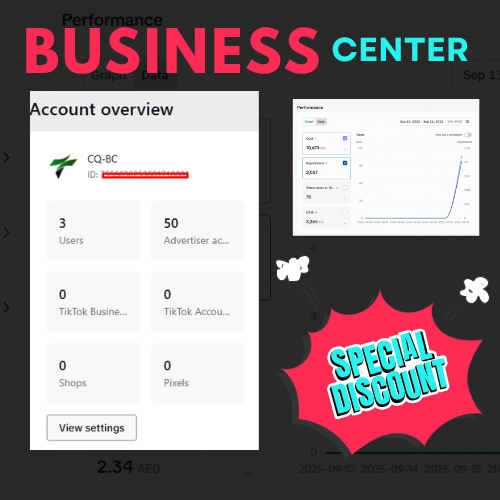 Tiktok Ads Center BC 100