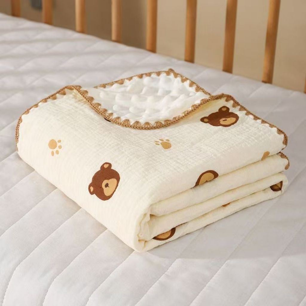 Selimut Bayi Muslin Cotton 2-Layer (Double Gauze)
