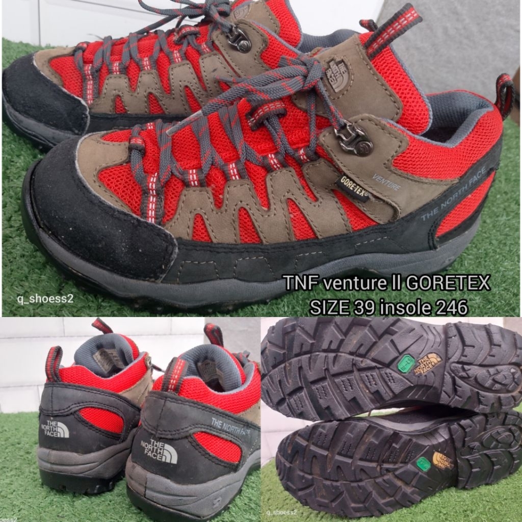 Sepatu hiking outdoor trekking trail runn TNF venture ll ( 39-245 )