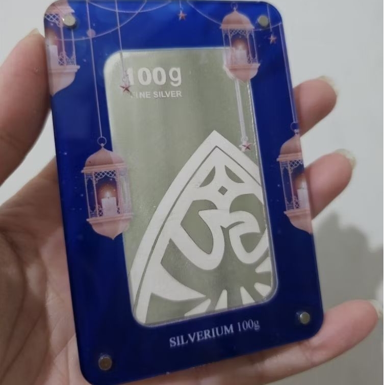 Silverium 100 gr Eid Series - Perak Batangan LM / Fine Silver