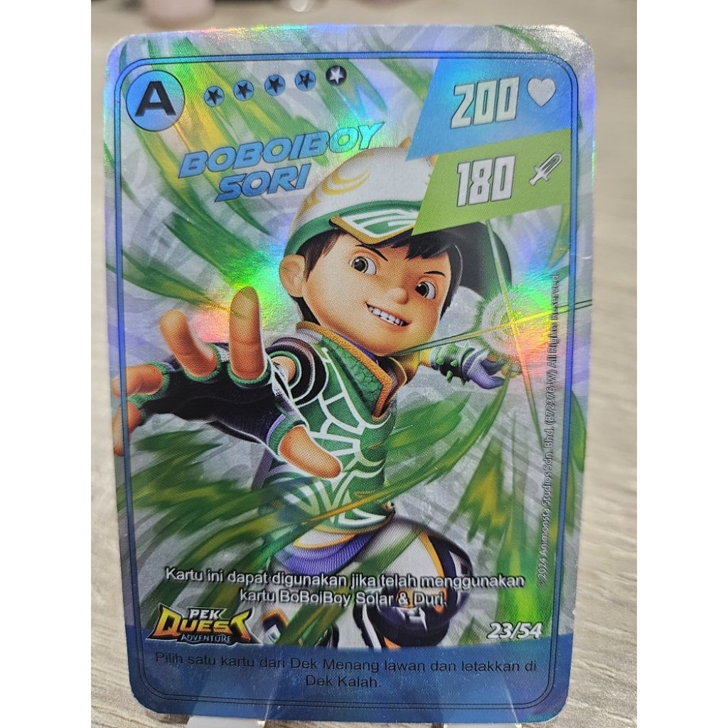 Monsta Galaxy Card Pek Quest Adventure Kartu Boboiboy Sori Limited Edition