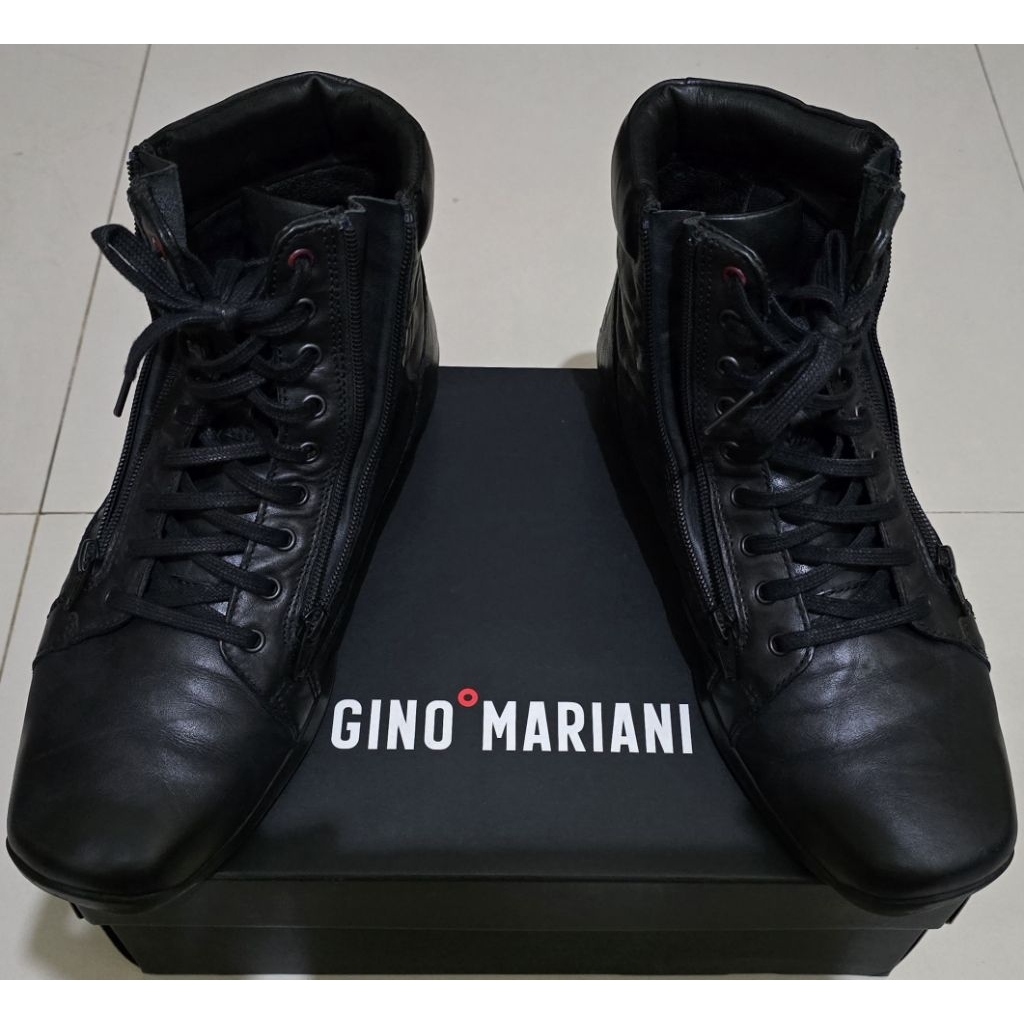 Sepatu Gino Mariani Elario 10 Black Size 42 - Preloved