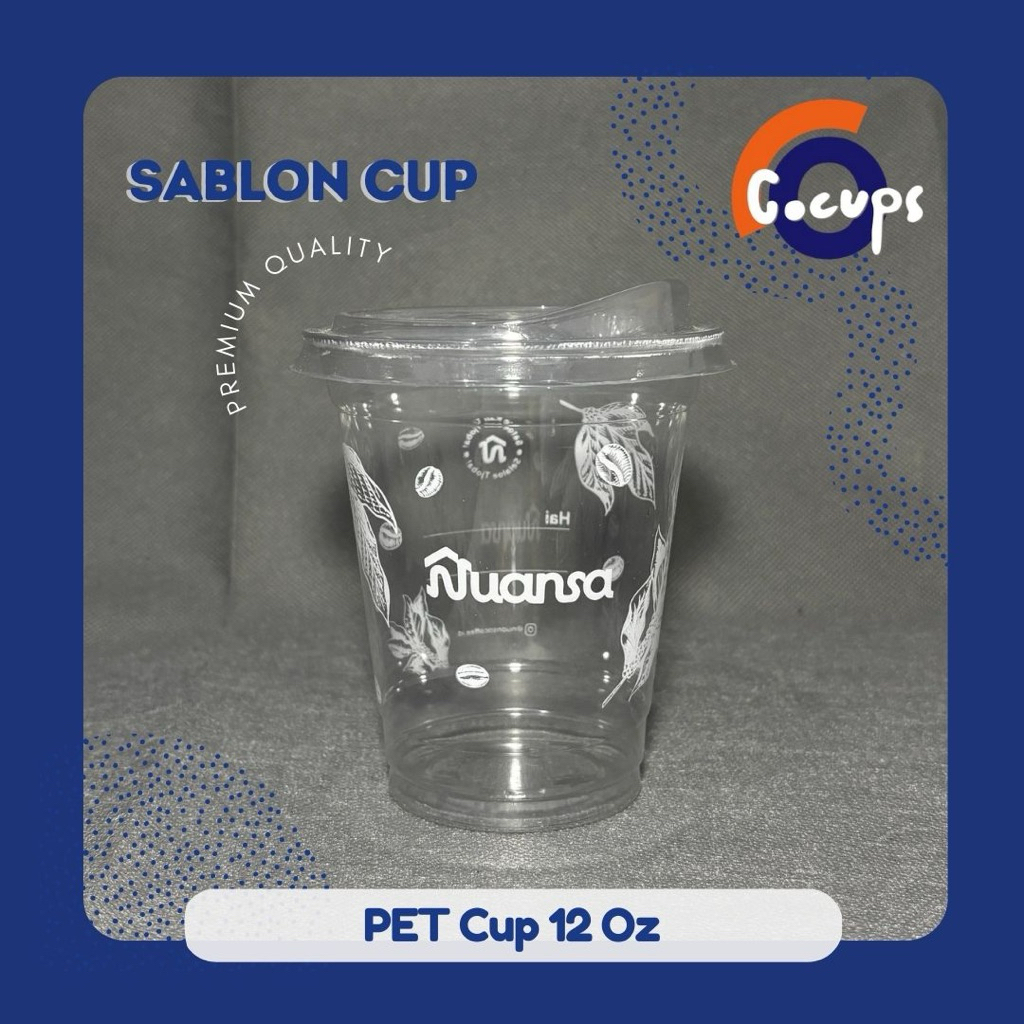 Cup Sablon PET 12 oz