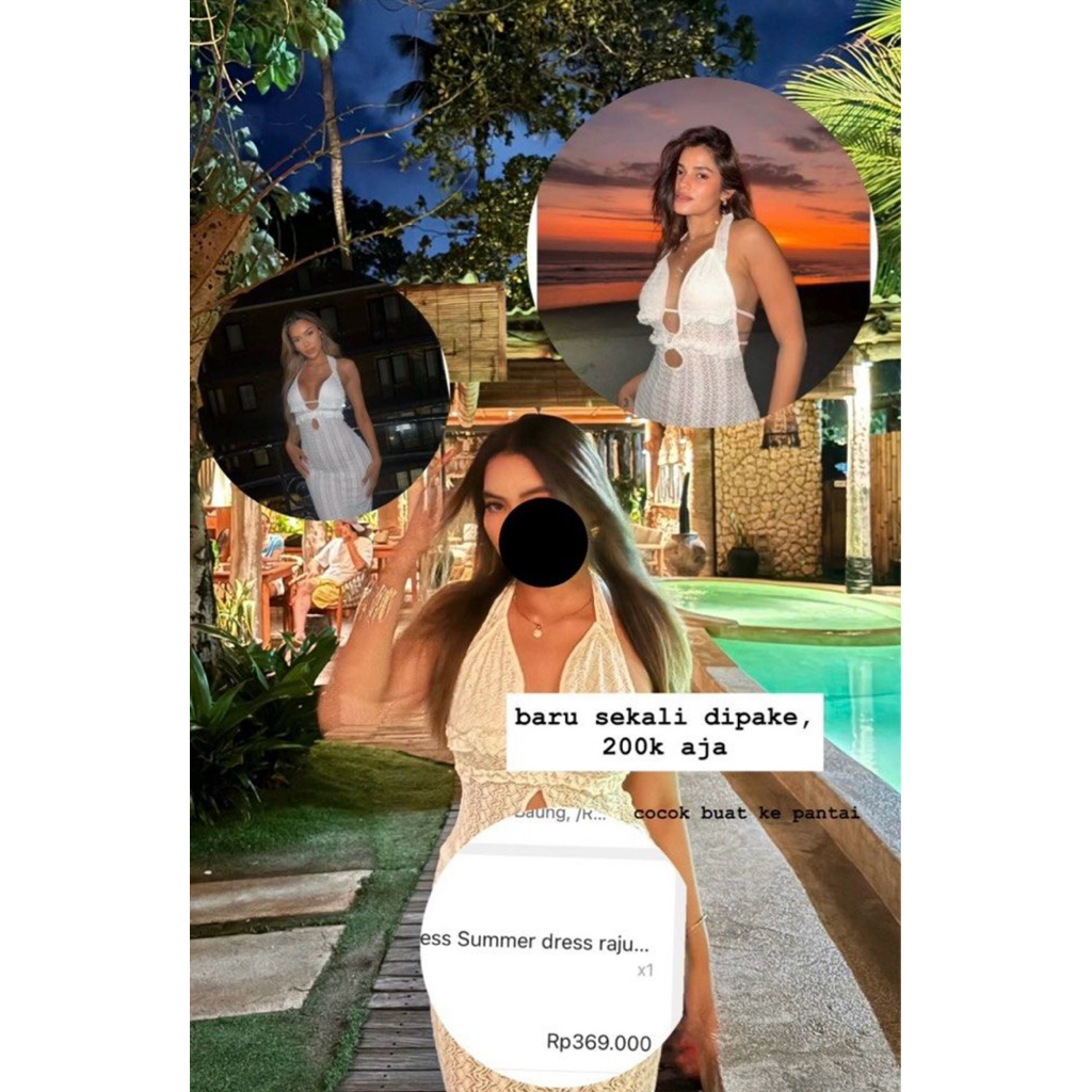 preloved summer dress beach dress bali