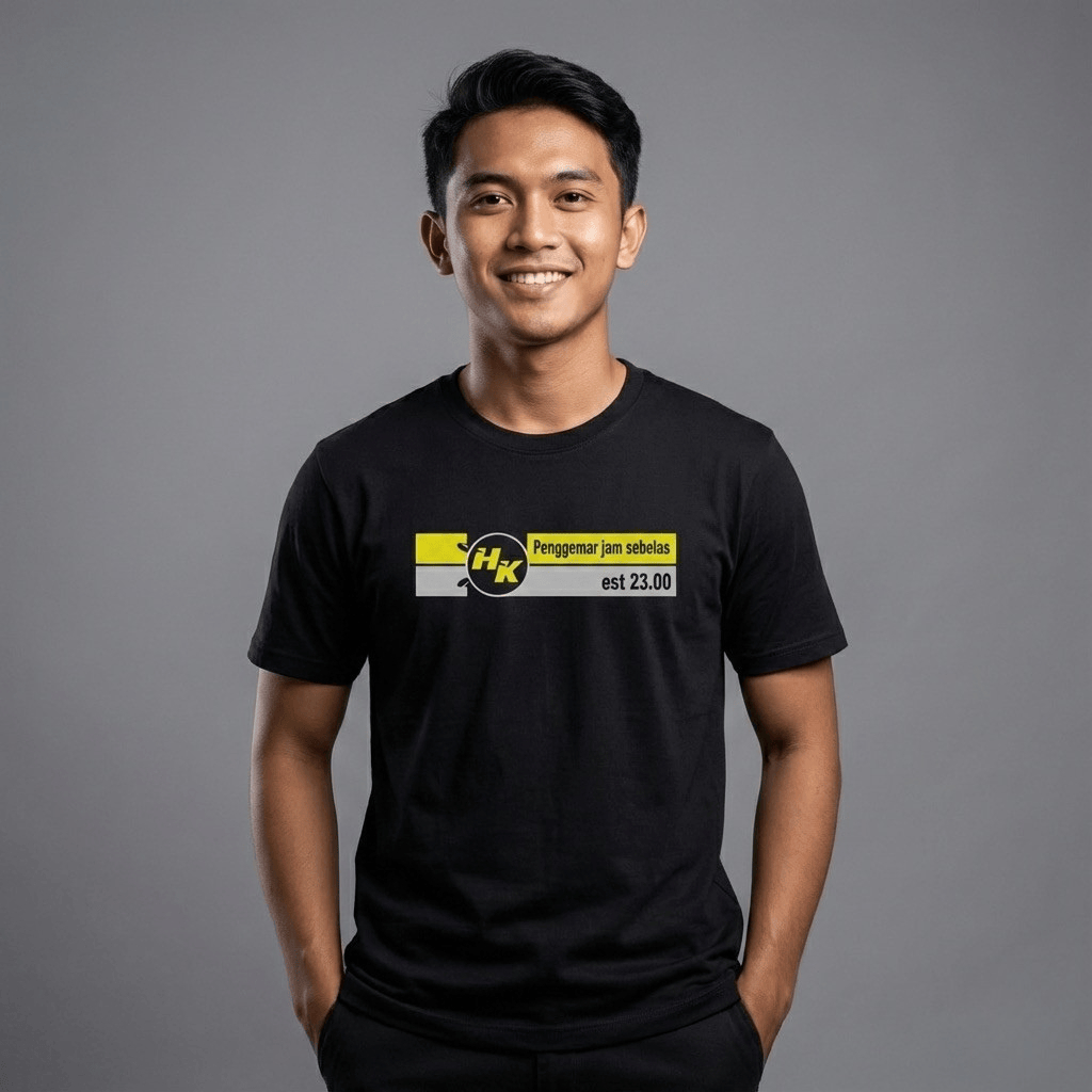 Kaos HK Pools Penggemar Jam Sebelas Malam | HONGKONG Harapan Kaya | Kaos Togel | Kaos Murah