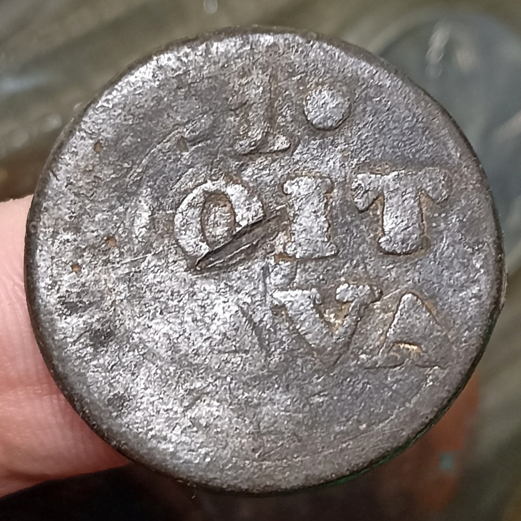 Koin Kuno Indonesia 1 Doit Java VEIC British East Indies Tahun 181X