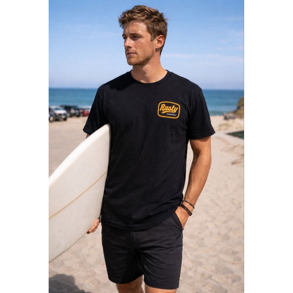 Kaos Rusty original free ongkir