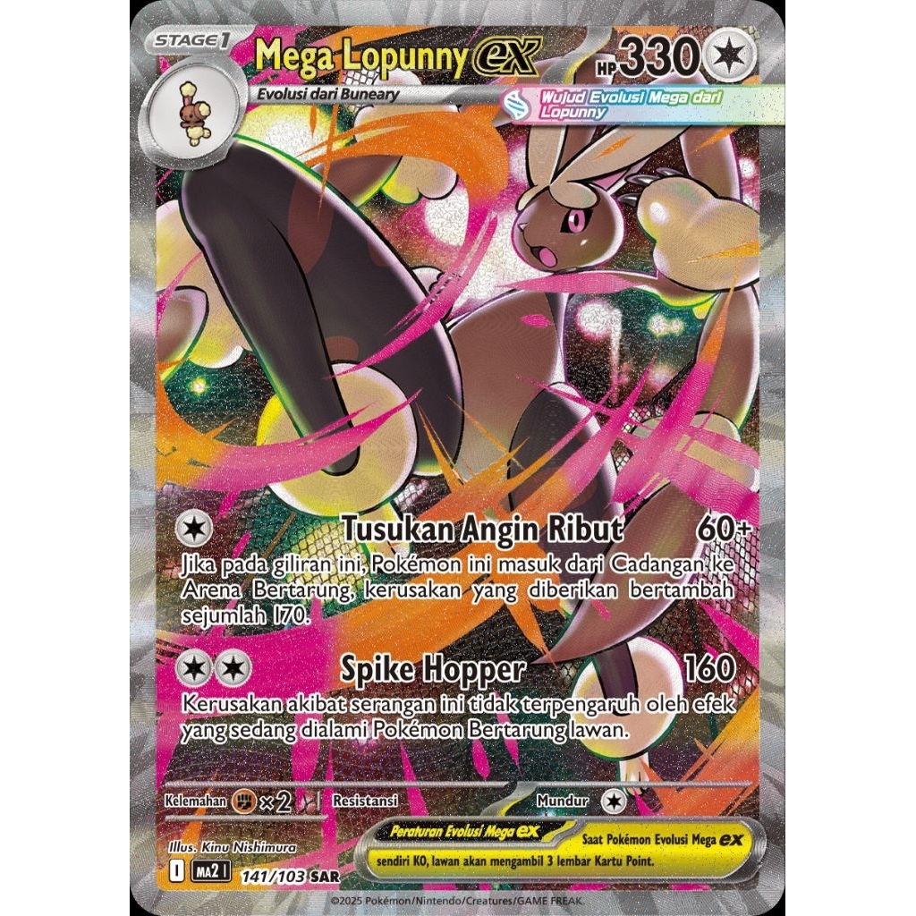 Mega Lopunny EX MA2 141/103 SAR