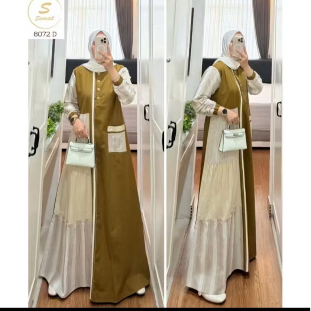 Gamis syaina by semut ori NEW motif