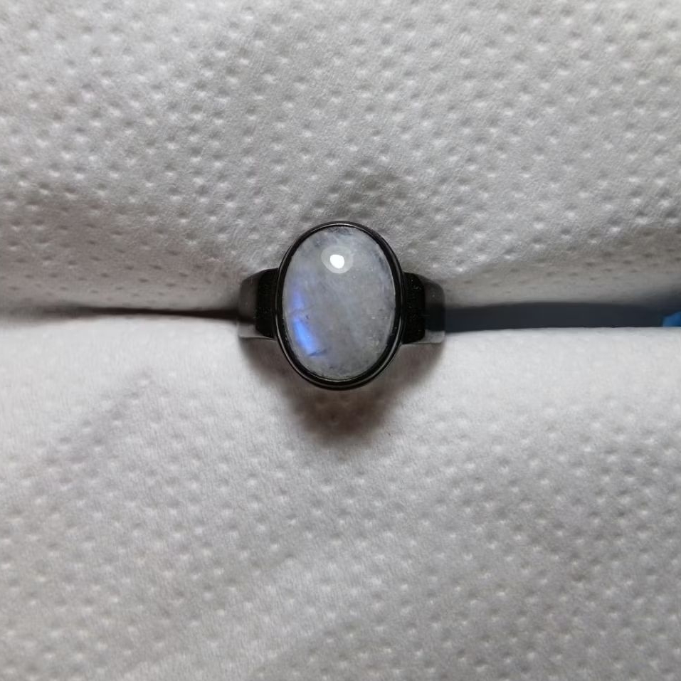 cincin batu akik biduri bulan natural
