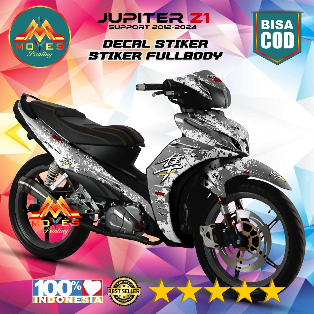 Decal Jupiter Z1 Full Body Stiker Jupiter Z1 Full Body Decal Jupiter Z1 Motip Hayabusa