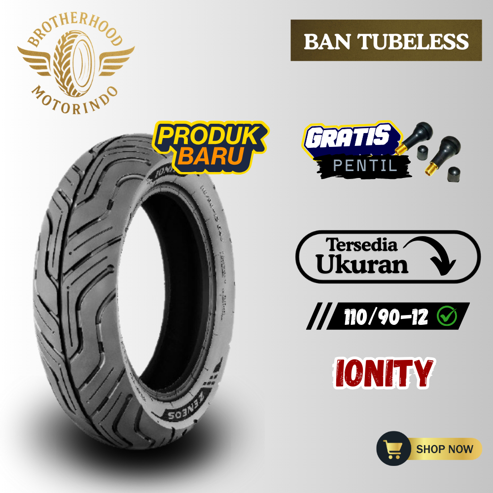 BAN ZENEOS IONITY TUBBLES (110/90-12 / 110 90 12) BAN RING 12 / BAN MOTOR MATIC / BAN TUBBLES RING 1