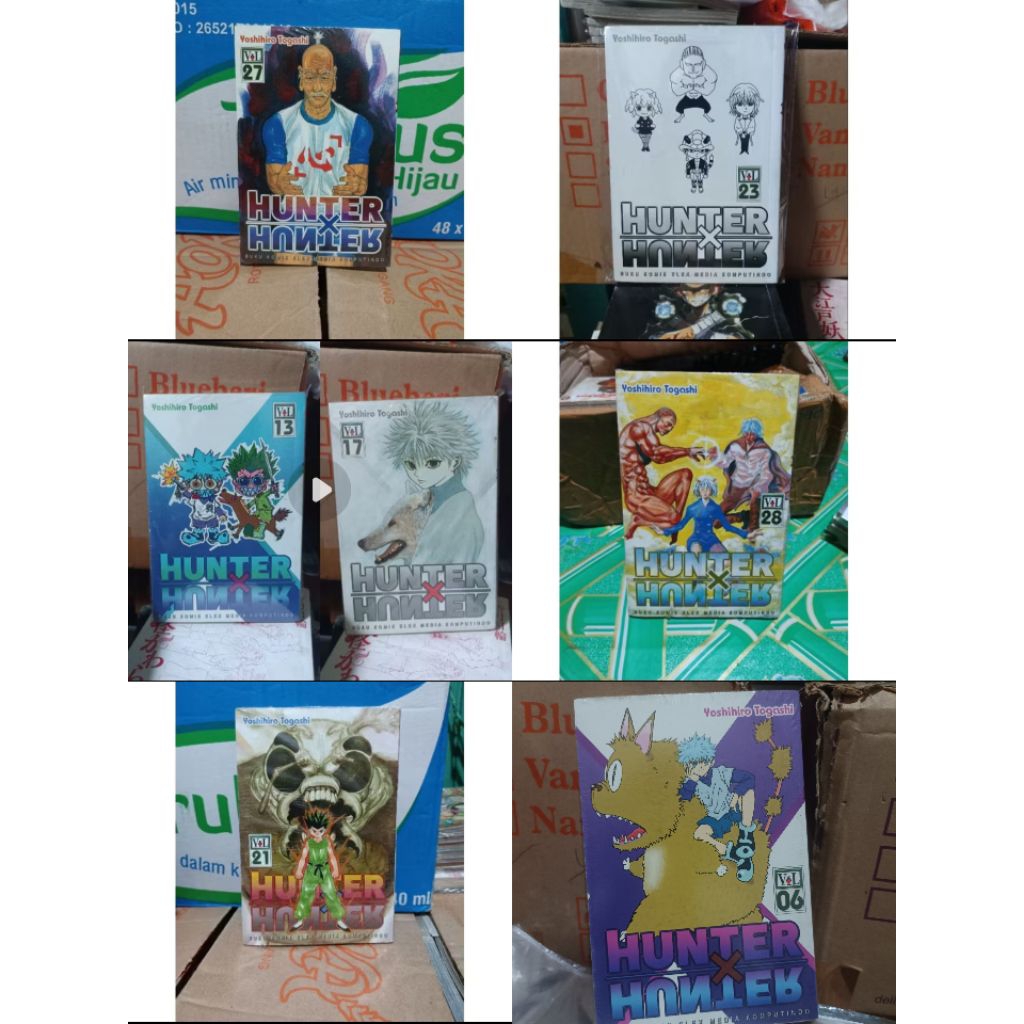Komik Hunter x Hunter 6,13,17,21,23,27,28 segel / komik Hunter x Hunter vol 6,13,17,21,23,27,28 sege