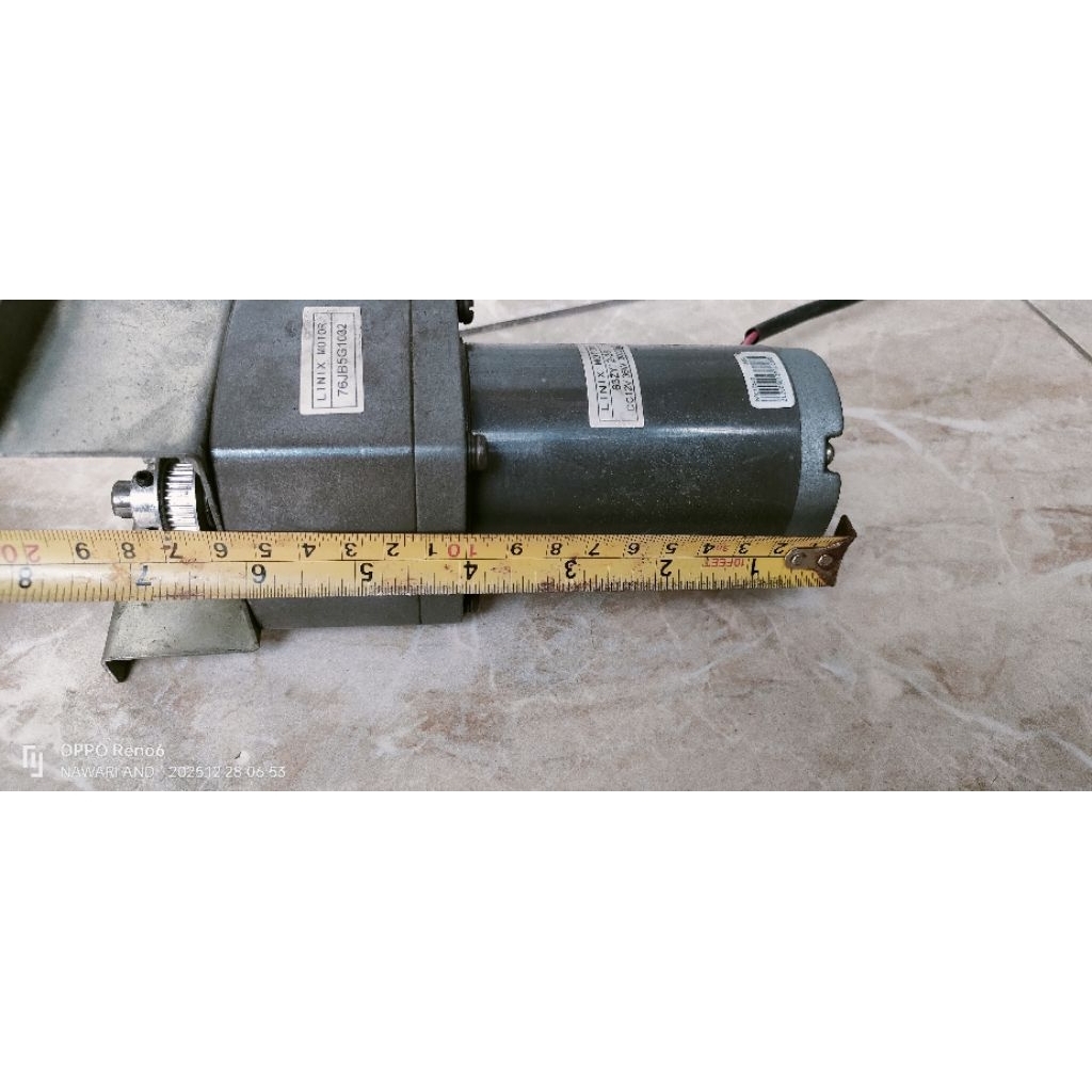 dinamo dc motor feat gearbox 12V-3000rpm-36W