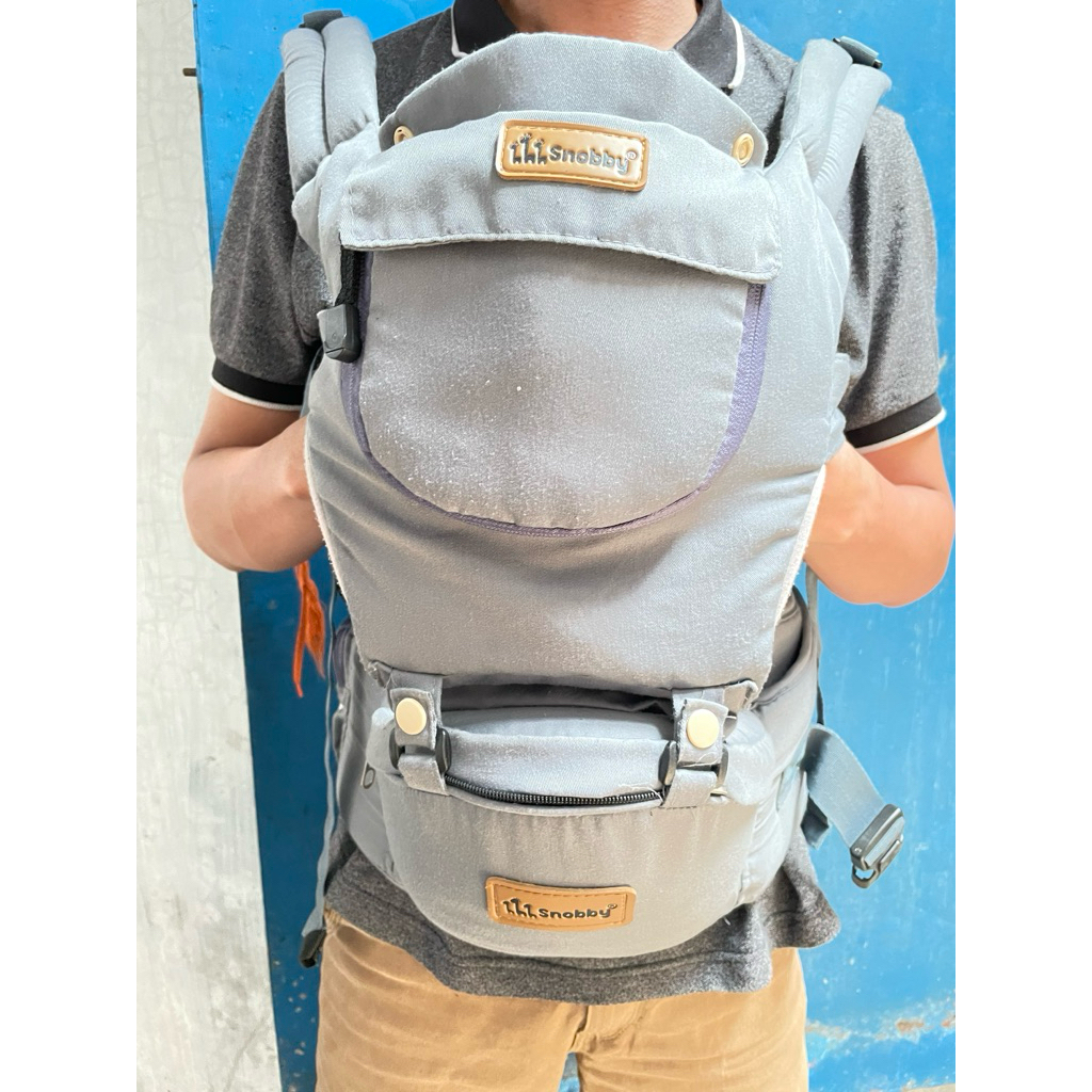 Preloved Bendongan Hipseat Baby Snobby 6 Posisi + Saku Sirkulasi