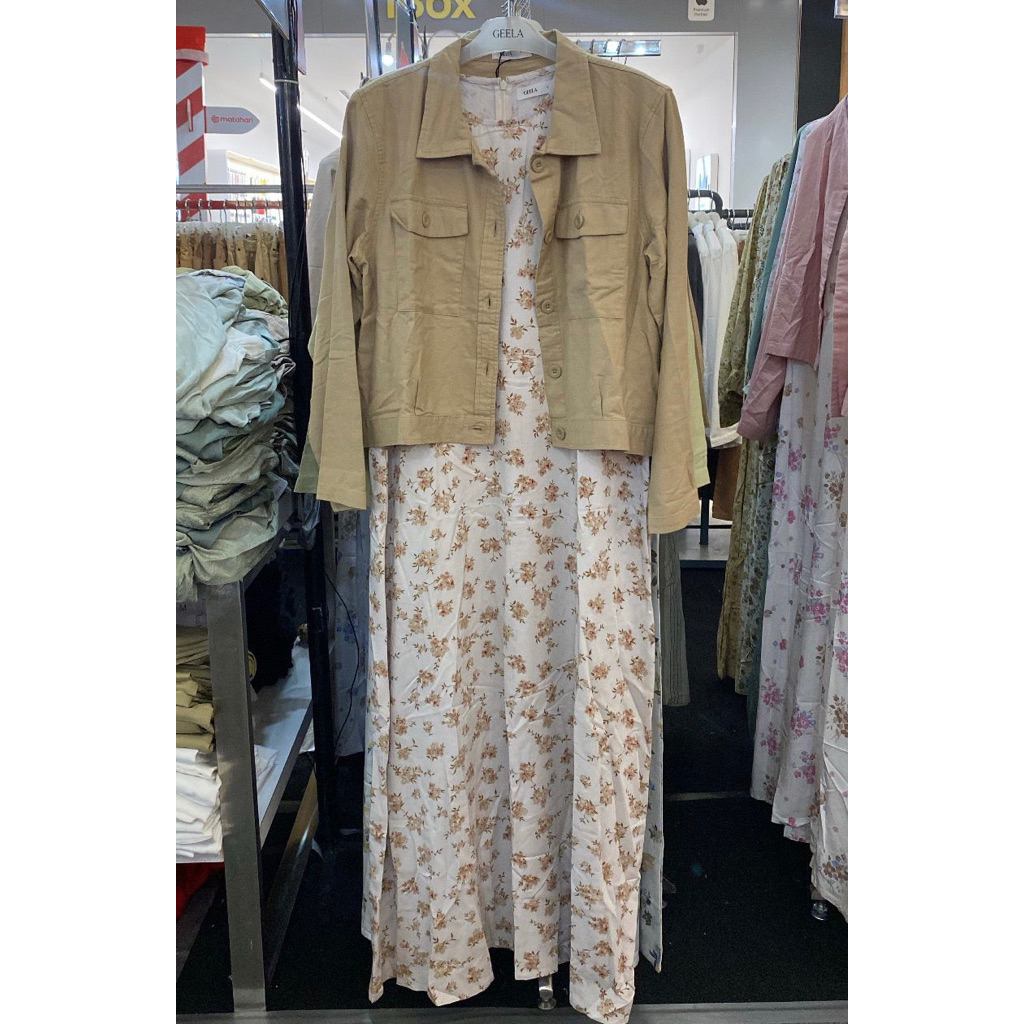 GEELA - One Set Dress Wanita Original
