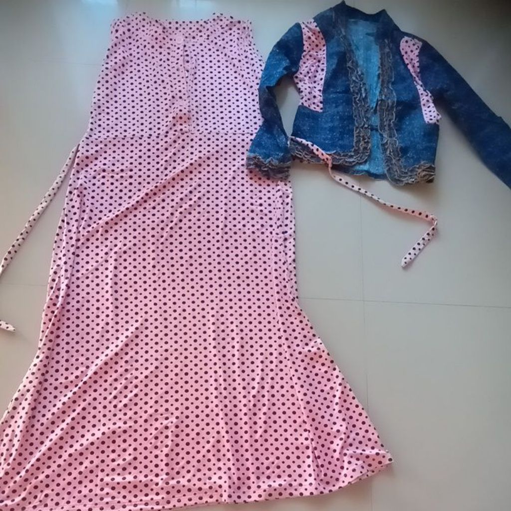 gamis wanita rompi lengan panjang