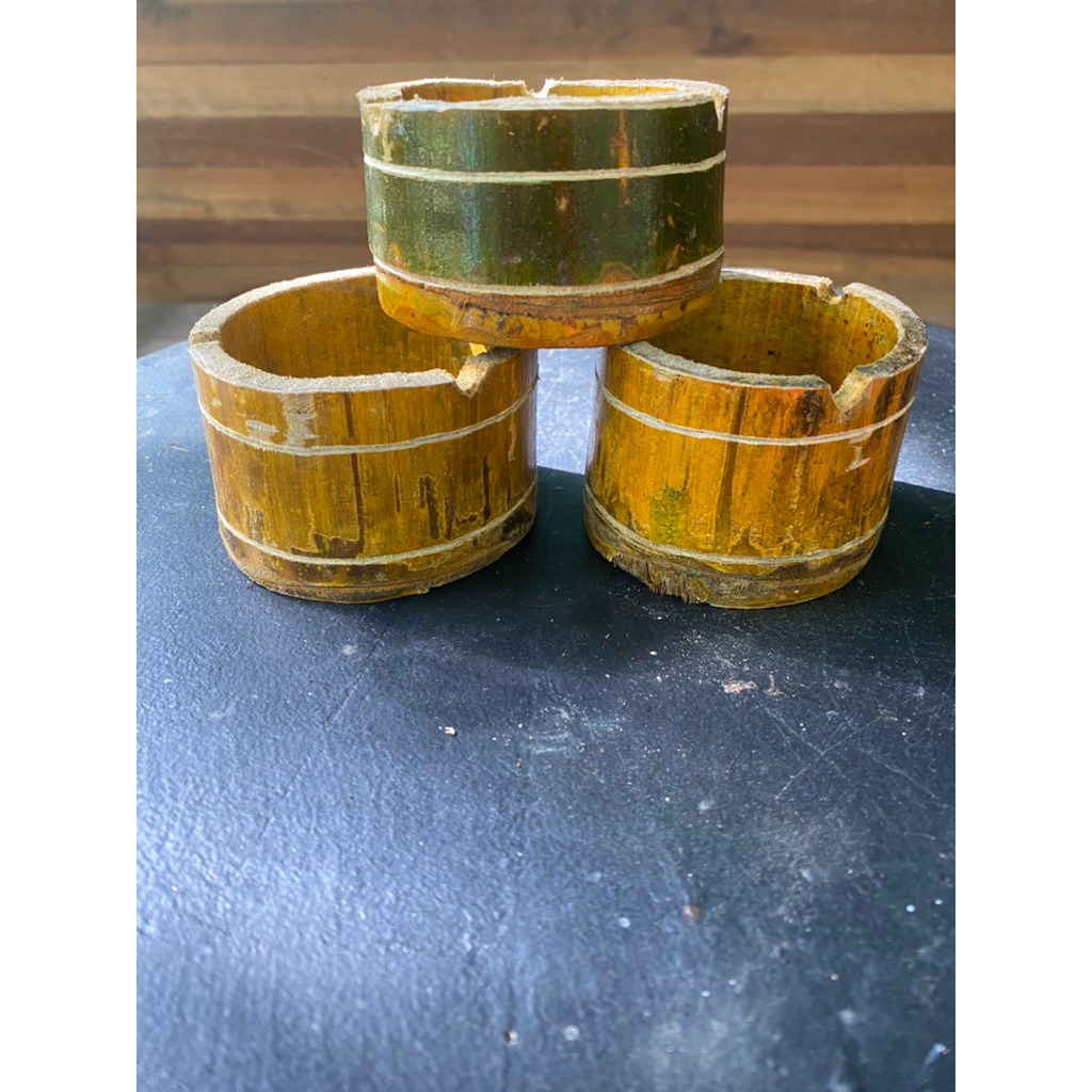 KERAJINAN ASBAK BAMBU