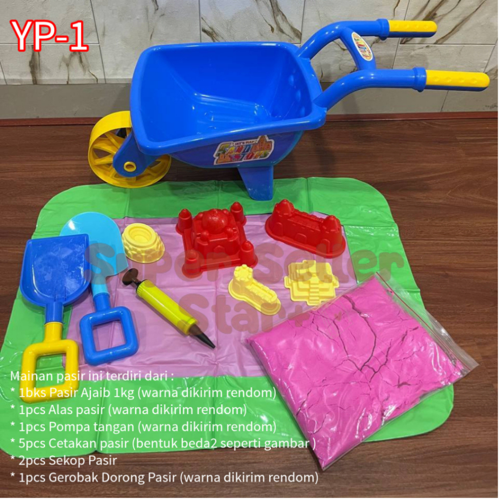 Mainan Pasir Ajaib Set Lengkap Dengan Alas Balon / Mainan Edukasi Pasir Pasiran Anak
