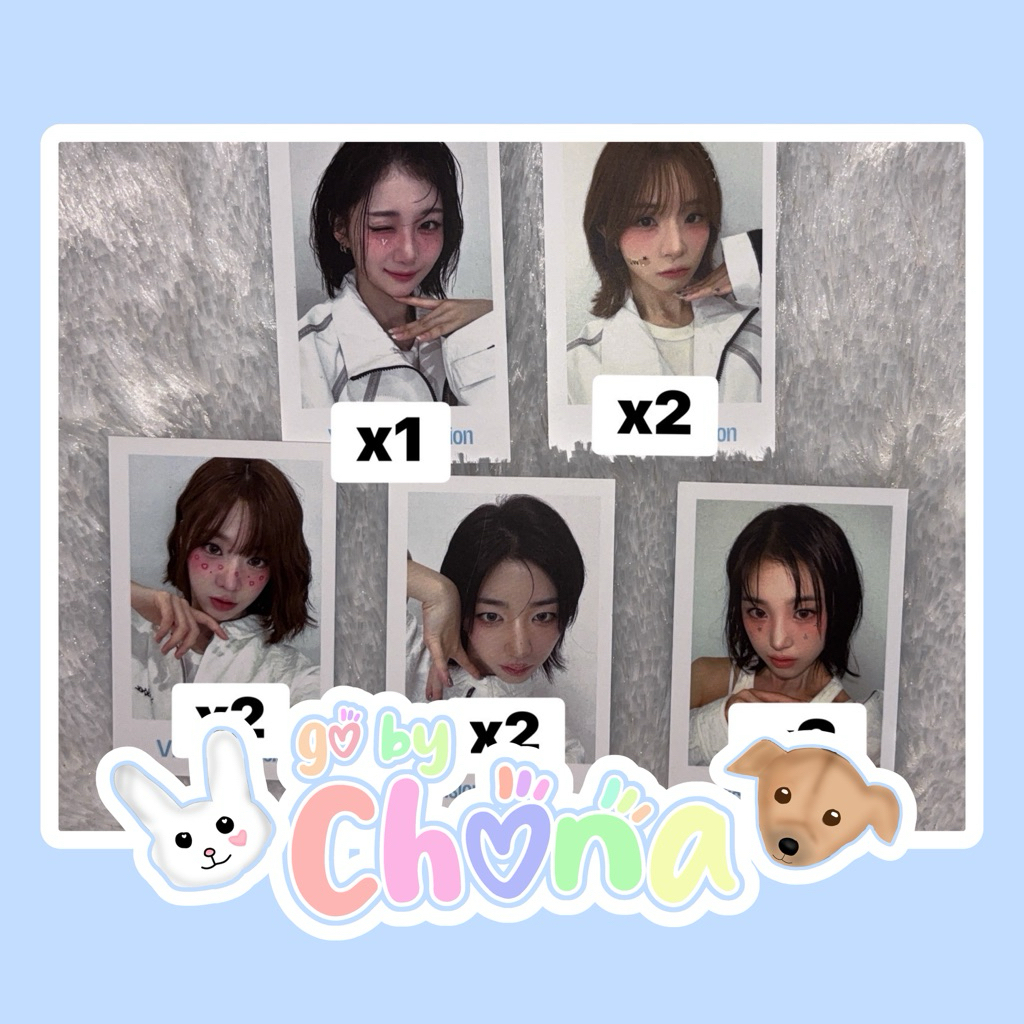 KAEDE KOTONE NIEN SOHYUN JIYEON PHOTOCARD BENEFIT APPLE MUSIC VV VISIONARY VISION POB POCA MURAH