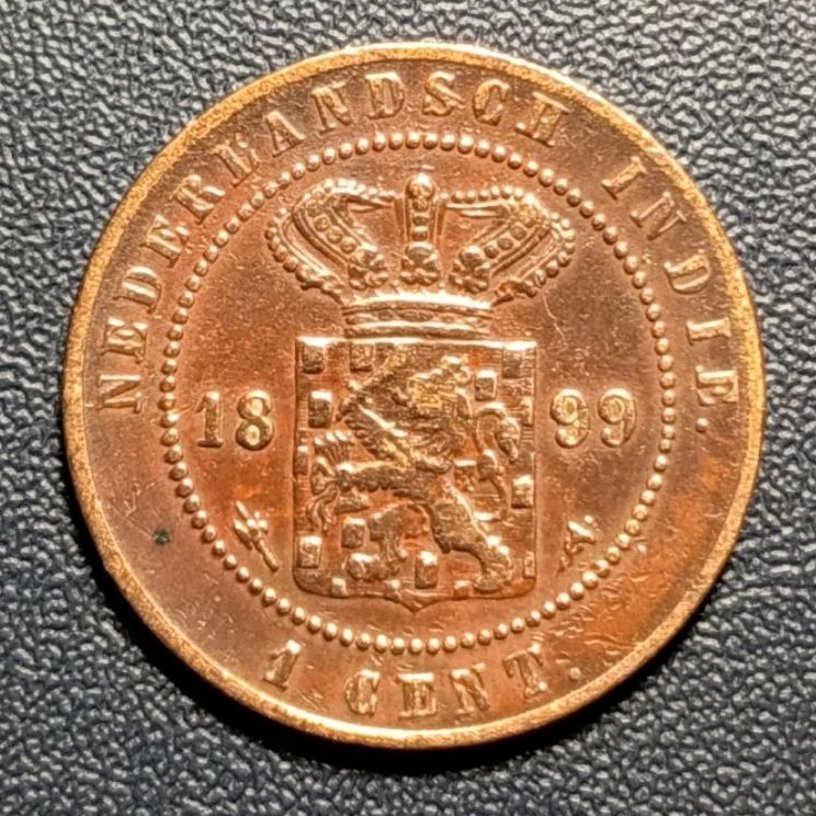 Koin Kuno 1 Cent Nederlandsch Indie Tahun 1899