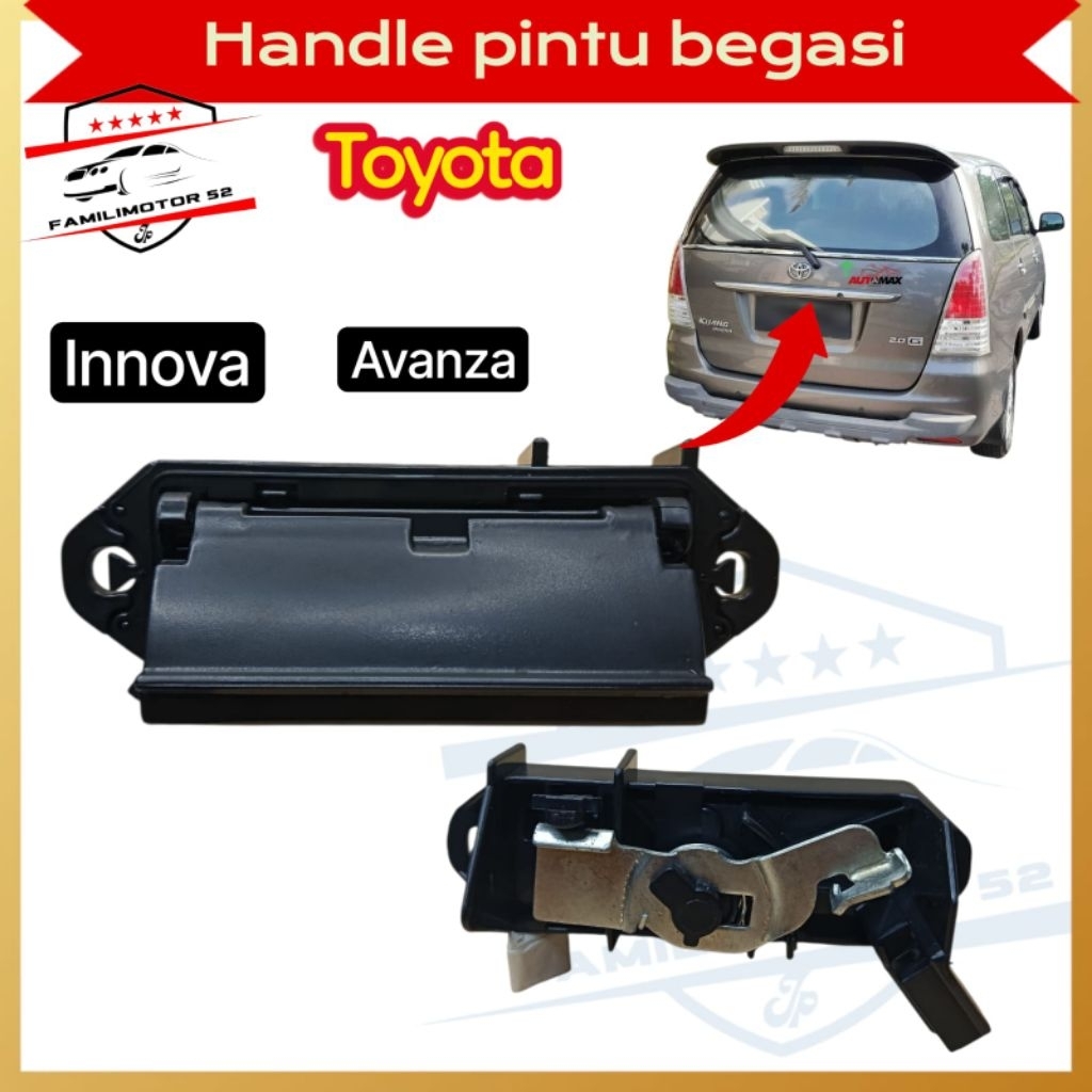 handle pintu belakang bagasi toyota innova avanza