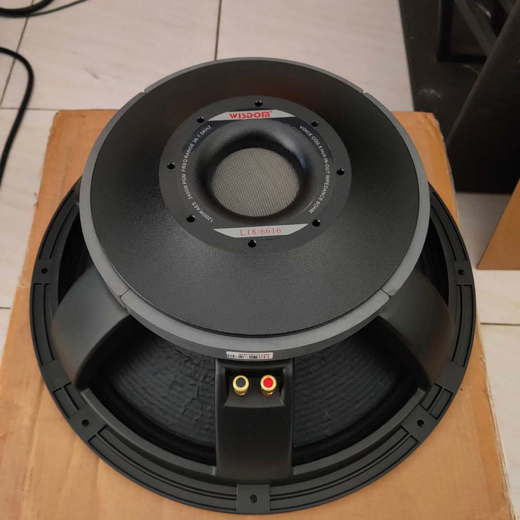 Speaker Komponen Wisdom L 18 6616 / L18-6616 / 18 Inch