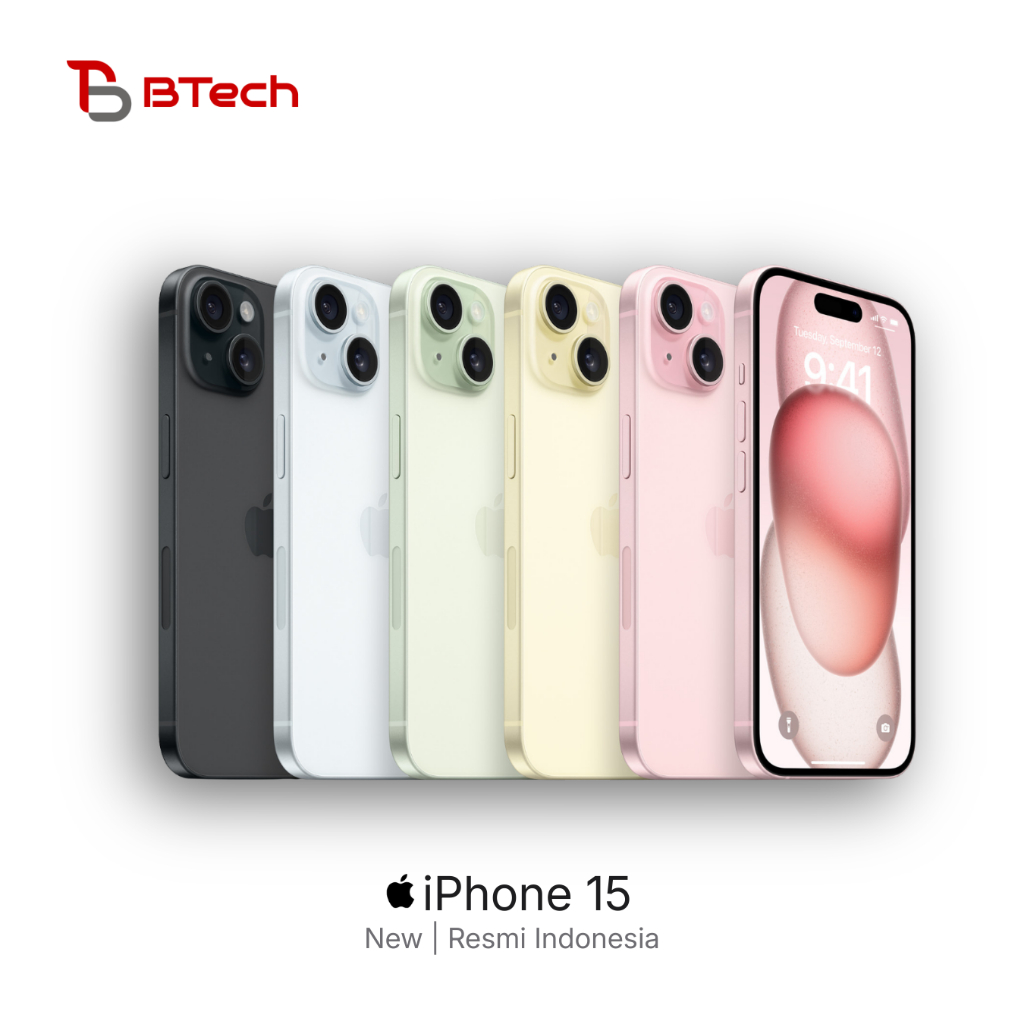 Apple iPhone 15 - Garansi Resmi Indonesia - btechphone.store