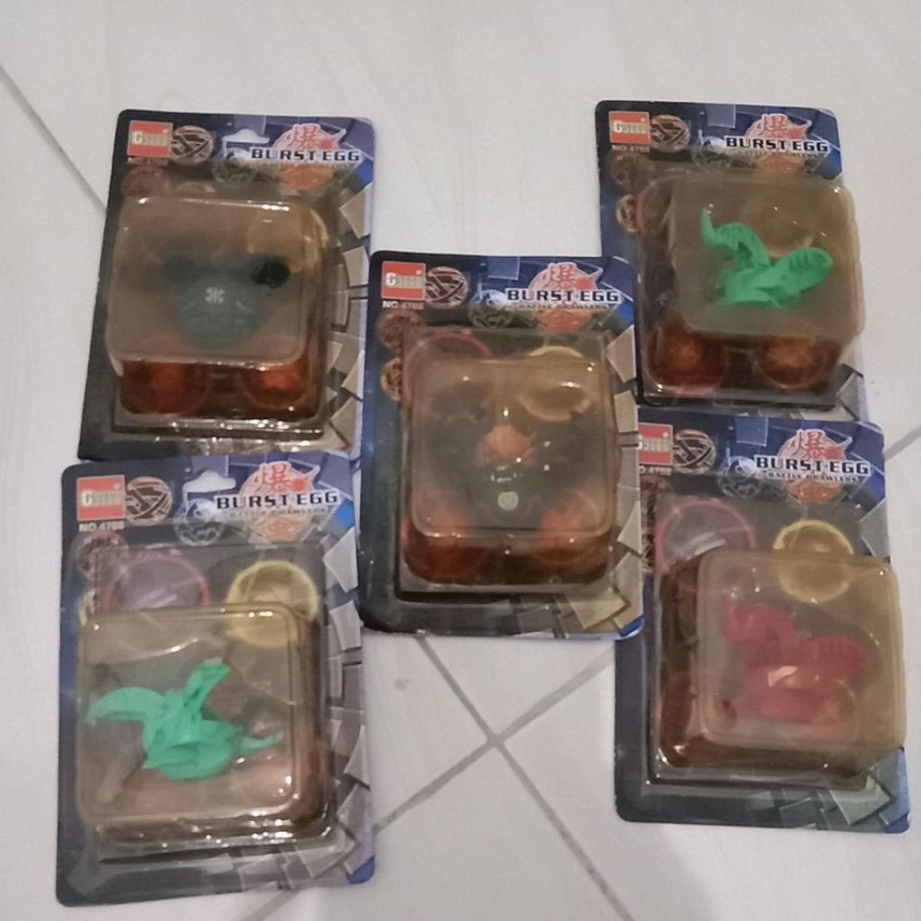 promo bakugan dragonoid merah hitam hijau 5 item 1paket burst egg battle brawlers