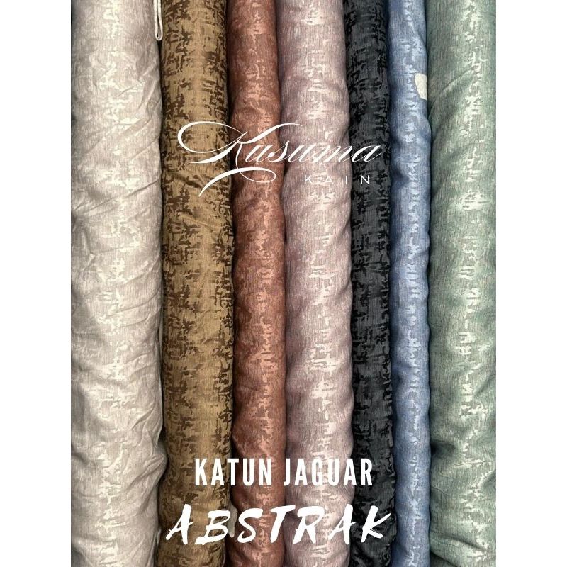 KAIN KATUN JAGUAR MOTIF ABSTRAK JAGUAR ABSTRAK