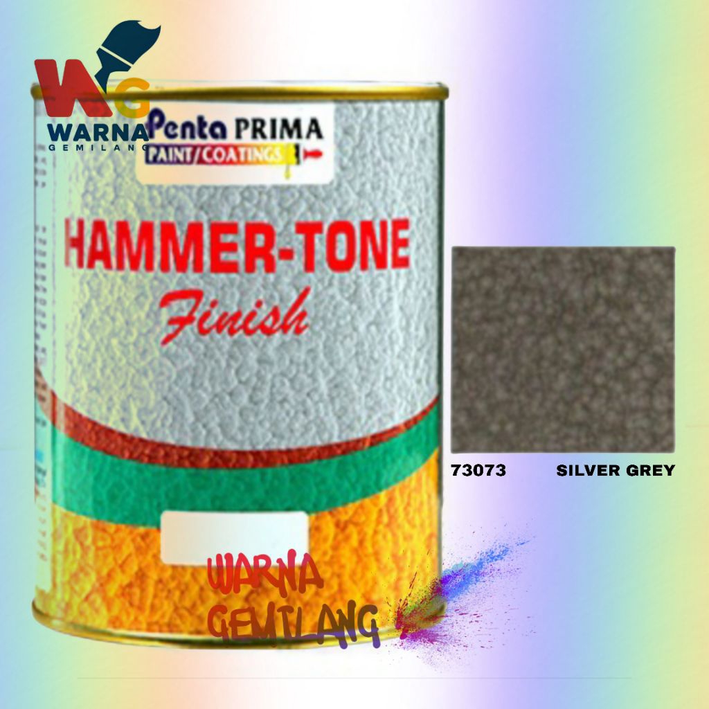 Cat Besi Kayu Penta Hammertone Silver Grey 73073 1KG