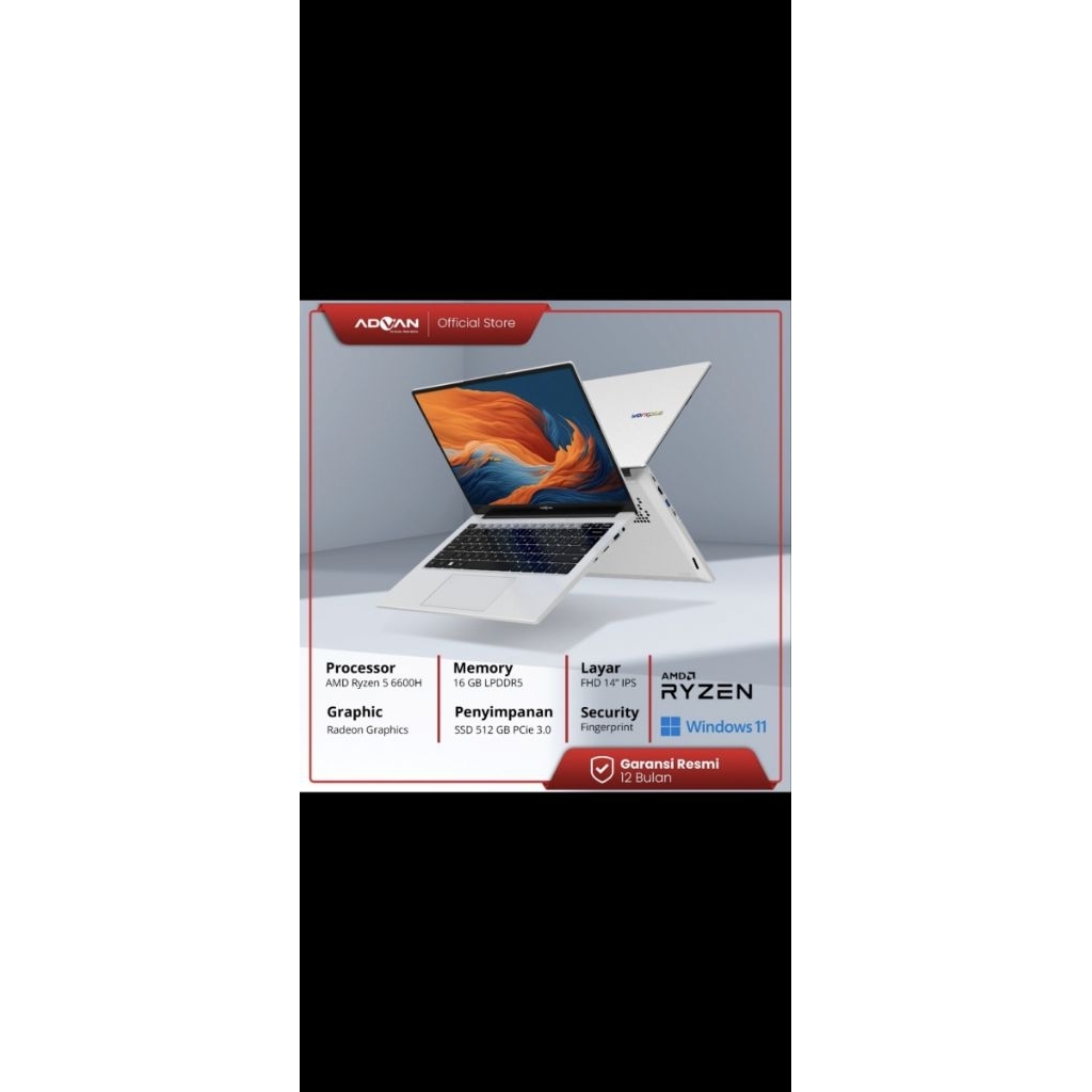 Advan Workplus Ryzen 5 Bekas