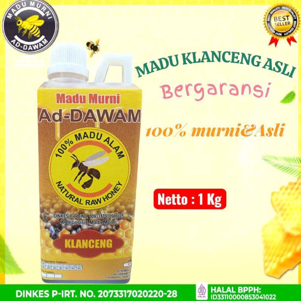 madu klanceng 1 kg