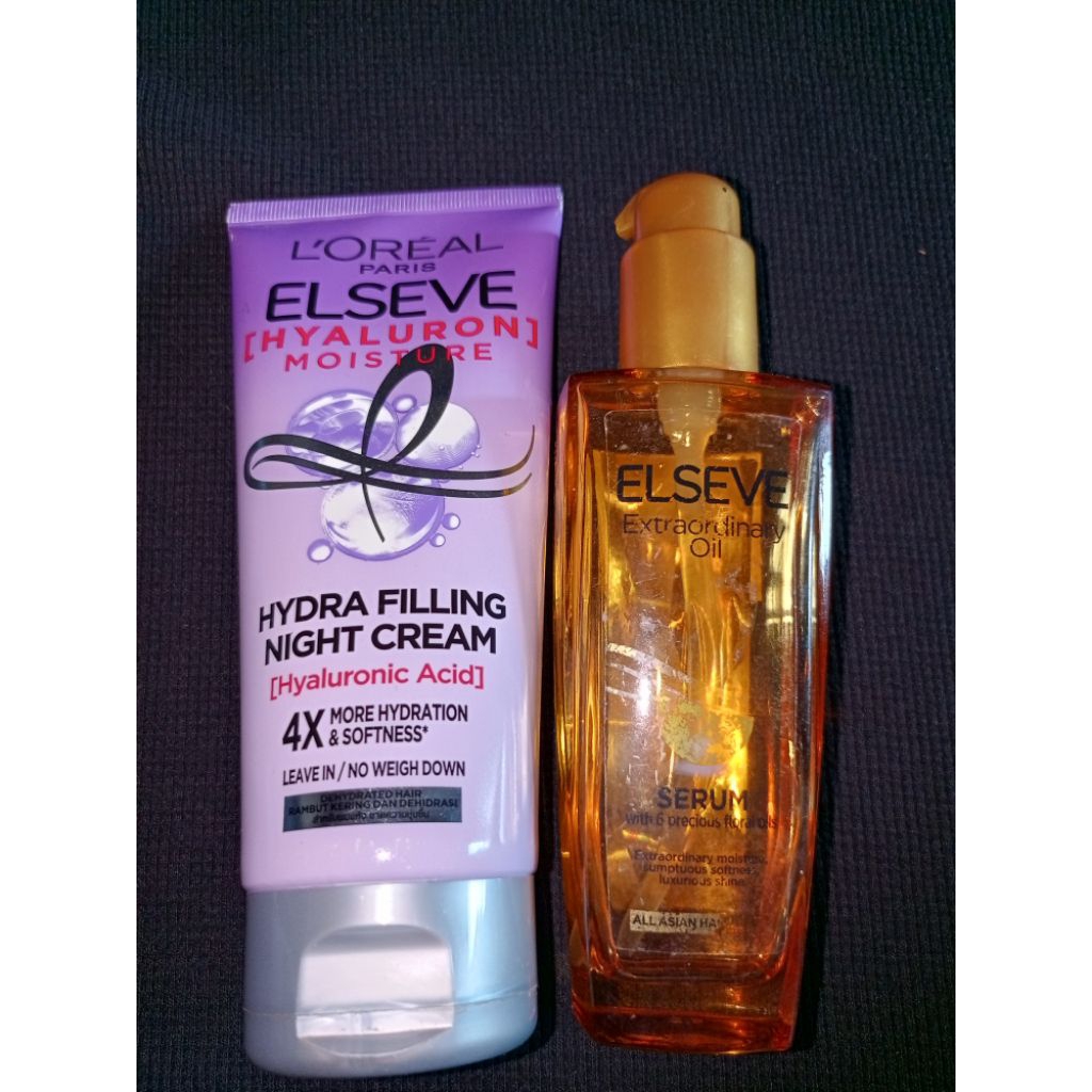 Pl Preloved L'Oreal Paris Extraordinary Oil Gold 100ml + Elseve Hyaluron Moisture Hydra Filling 30ml